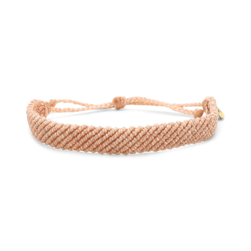 Pura Vida flat braided blush bracelet