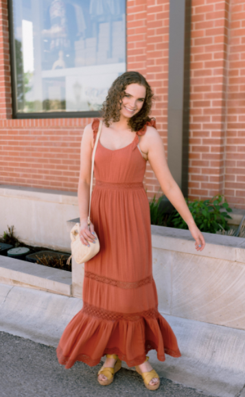 POP Rhea dress - terracotta