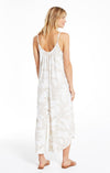tira palm flared jumpsuit - bone