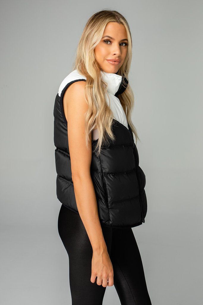 Tanya vest - black/white